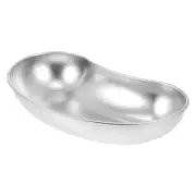 Stainless Steel Curved Disc Storage Tray of Kidney Shape Hospitals