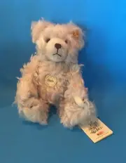 STEIFF "CLASSIC TEDDY BEAR" SILVER-GREY MOHAIR EAN 005251 WITH TILT-ME VOICE