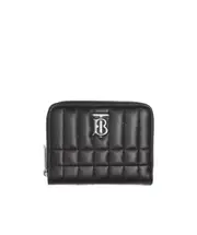 Burberry Lola Quilted Mini Wallet One size Black/Palladium
