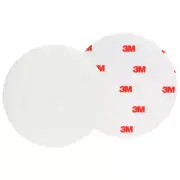 3M Finesse-it Felt Buffing Pad, 09358, 5 in, Red Foam Logo White Loop, 50/Pac