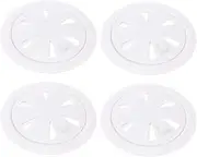 4PCS Anti-Blocking Floor Drain Cover Sink Drain Filter Sink Drain Strainer Shower Sink Catcher Hair Blocker for Drain Shower Hair Strainer Hair Receiver White pp