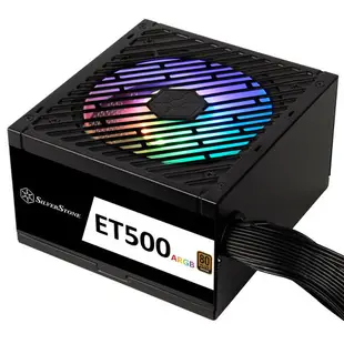 【SilverStone 銀欣】ET500-ARGB 銅牌 500W ATX 電源供應器【三井3C】