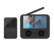 M16 Visual Doorbell 4.3-Inch IPS Display HD Camera Infrared Night Vision Wireless Bidirectional Intercom Long Battery Li