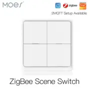 MOES Tuya ZigBee Wireless 12 Scene Smart Switch Push Button APP Remote Control