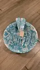 Sur La Table Melamine Turgoise Batik Salad bowl & Serving Set