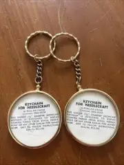 Keychain For Needlework Crafts 2 1/4” Diameter