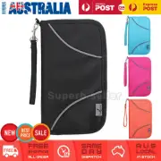 Large RFID Blocking Anti Scan Travel Passport Credit Card Wallet Holder Pouch AU
