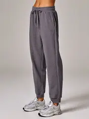 Running Bare All Set Sweatpants. Shop Grey Waffle Lounge Pants.