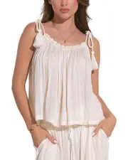 Elan Flowy Swim Cover-Up Tank Top