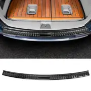 For Kia Carnival 2022-2023 Black Outer Rear Bumper Protector Sill Plate cover 1x (for: Kia)