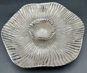 Lenox American by Design Organics Reef Aluminum Chip and Dip Bowl Set Silver