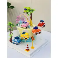 在飛比找ETMall東森購物網優惠-卡通超級寶寶巴士回力飛機飛天小汽車蛋糕裝飾擺件男孩生日裝扮