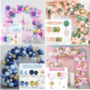 Balloon Garland Arch Kit, 90+Pcs Assorted Color Party Decoration Photo Backdrop