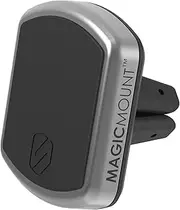Scosche MPVA MagicMount Pro Vent Magnetic Phone Holder for Vehicles, Removable Phone Mount for Car, Cradle-Free Design, Kickstand for Table Top Use, Silver/Black