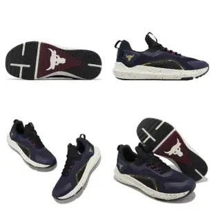 【UNDER ARMOUR】訓練鞋 Project Rock BSR 3 男鞋 藍 黑 健身 重訓 運動鞋 巨石強森 UA(3026462402)