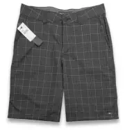 O'Neill Intersect Walk Shorts - NWT Mens Size 30 Black Plaid- #44588-C10