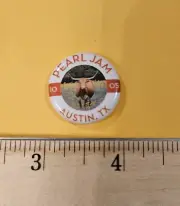 Pearl Jam Button/Pin Austin City Limits 10/5/14 Austin TX 2014 NEW