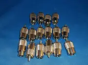 NEW USA 16 UHF PL-259 COAX CABLE CONNECTOR RG8U, RG213