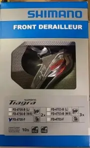 new Shimano FD-4700 Tiagra Double Front Derailleur - 10 Speed, braze on