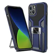 ZUSLAB iPhone 14 Plus Stand Case Rotate Magnet Ring Kickstand Military Grade Shockproof Heavy Duty Protective Cover for Apple - Blue