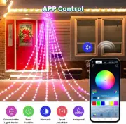 Christmas tree light app remote control USB string light decoration