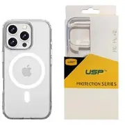 USP Apple iPhone 16 Pro (6.3') Clear Rock Shockproof Case with MagSafe - Ultra-Thin, Lightweight, Non-Slip, Multi-Layer, Strong And Durable Materials 6976552042116