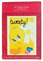 WB Paper Magic Group " TWEETY" 32 Tweety Valentine Cards (2009)