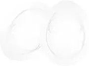 HOMSFOU 2pcs Clear Doll Face Cover Reusable Plastic Makeup Protection for Scale Dolls Elegant Design Durable Easy to Clean