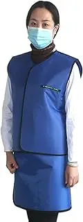 [KJIASDFE] Protective Clothing Sleeveless Skirt,X-Ray Protective Equipment Lead Clothing Radiation Protection Apron,0.35-XL