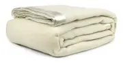 Jason Wool Blanket Ivory - Single/Double