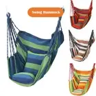 Hanging Chair Rope Swing Hammock Outdoor Porch Patio Yard Seat W/ 2 Pillows