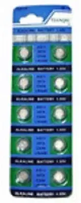 AG13 Alkaline Button Batteries, 10 pack