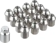 Rays 74020001114GM Duralumin Lock & Nut Set, for L32, 4H, M12X1.5, Gun Metallic Anodized