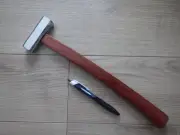 Tohroku Genno Hammer 300g Mirror Finish Octagon Stainless Rosewood Handle Japan