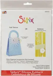 Sizzix BIGkick/Big Shot/Vagabond Texturz Silicone Rubber-7.875"X5.75" (2Pk)