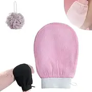 CheekyGlo Exfoliating Glove, Cheekyglo Silk Exfoliating Mitt, CheekyGlo Glove, CheekyGlo Exfoliating, Exfoliating Mitts for Dead Skin Remove (C)