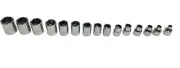 NEW Snap-on™ 3/8" drive 6 thru 20 mm 6-point Shallow Socket Set 215FSMY Unused