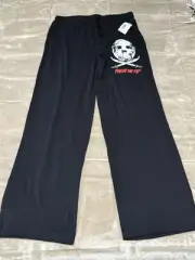 Friday the 13th Jason Mask Men’s Lounge Pajama Pants Black - Large NEW