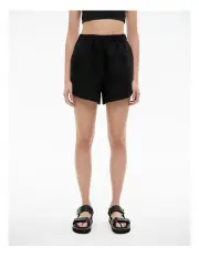 [Witchery] Linen Pull On Short in Black