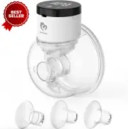 Wearable Breast Pump HandsFree 4Modes 9 Level Smart Display Multi Flange Inserts