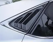 1 Pair Louvers Spoiler Panel Rear Side Window Cover Quarter Window Car Accessories Replacement Compatible for Lexus NX200 300H 15-18(Carbon Fiber Style Black)
