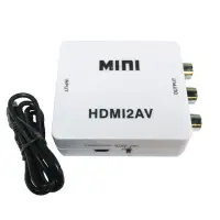 在飛比找momo購物網優惠-【K-Line】HDMI 轉 RCA 影音轉換器(白)