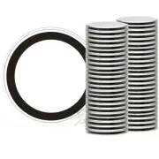 OnFireGuy 50pcs 39mm Black Ring 1oz Silver Round Protective Coin Holder Cases