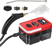 MEFESE Handheld Multi-surface Steam Cleaner with 4pcs Accessories Touch Screen 6 Levels Adjustable 15s Fast Steam Deep Cleaning with Portable Handle 1200ml/40.5oz Water Tank for Sofa Window Glass Kit