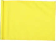 MOBUTOFU Practice Flag Mini Size Monochrome Golf Yard Flag Yellow Sturdy Portable Training Flag for Putting Green