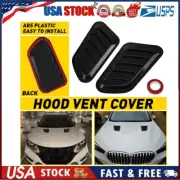 US Carbon Car Decorative Air Flow Intake Scoop Bonnet Simulation Vent Cover Hood