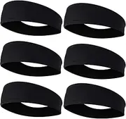 [EasYoung] Headbands for Men, 3/2/1 pcs Guys Workout Sweatbands Sport Headbands for Running, Crossfit, Working Out and Performance Stretch Workout Hairbands, Moisture Wicking Versatile Headbands