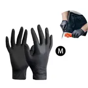 6G Flexible Disposable Nitrile Gloves For Mechanic Work Food Prepa 200Pcs M Disposable Gloves