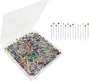 600PCS Sewing Pins Straight Pin for Fabric,Quilting Dressmaker, Multicolor Corsage Stick Dressmaker,Jewelry DIY Decoration, Craft and Project by Sunenlyst