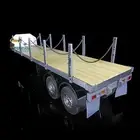 TOUCANRC 1:14 RC Tractor Flatbed Semi Trailer Truck 2 Axle For DIY Tamiya Model